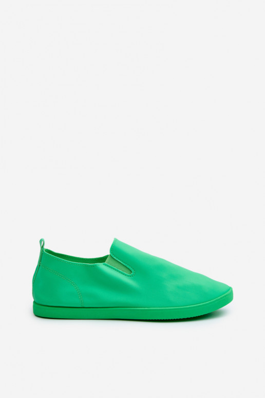Calçados esportivos calçados de lazer Slip-On cor verde Lovinia