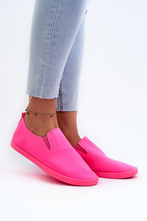 Tênis sapato casual Slip-On cor rosa Lovinia