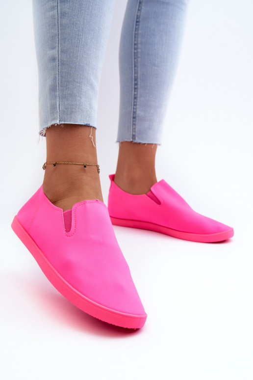Tênis sapato casual Slip-On cor rosa Lovinia