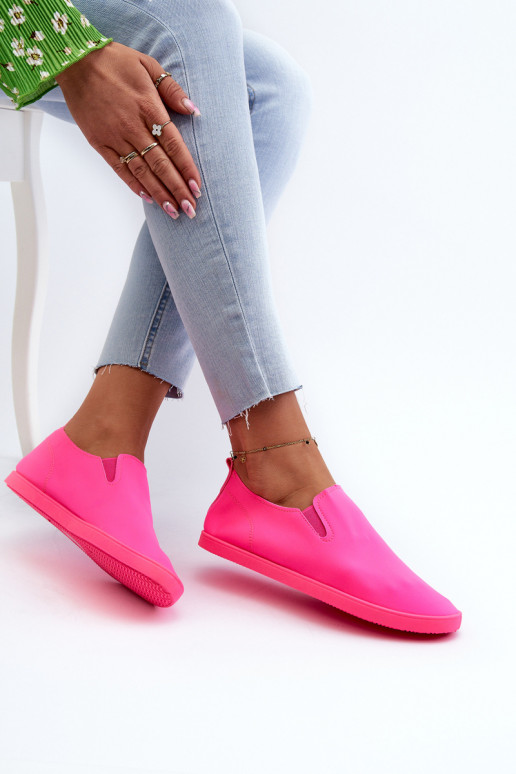 Tênis sapato casual Slip-On cor rosa Lovinia