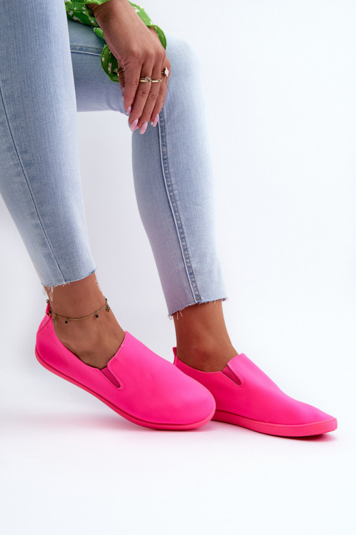 Tênis sapato casual Slip-On cor rosa Lovinia