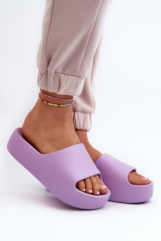 Chinelos com sola maciça Roxo Oreithano Chinelos com sola maciça Roxo Oreithano
