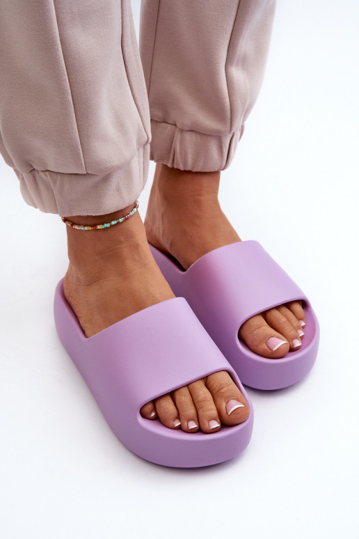 Chinelos com sola maciça Roxo Oreithano Chinelos com sola maciça Roxo Oreithano