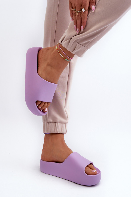 Chinelos com sola maciça Roxo Oreithano Chinelos com sola maciça Roxo Oreithano