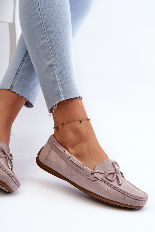 Mocassins elegantes de camurça Roxo Si Passione Mocassins elegantes de camurça Roxo Si Passione