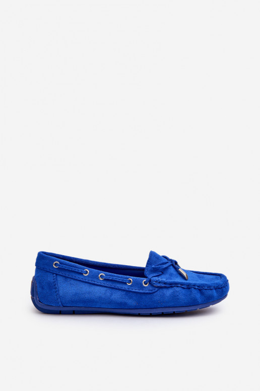 Mocassins elegantes de camurça em azul Si Passione Mocassins elegantes de camurça em azul Si Passione