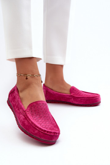 Mocassins de camurça rosa S.Barski LR755
