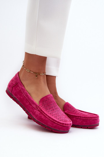 Mocassins de camurça rosa S.Barski LR755 2