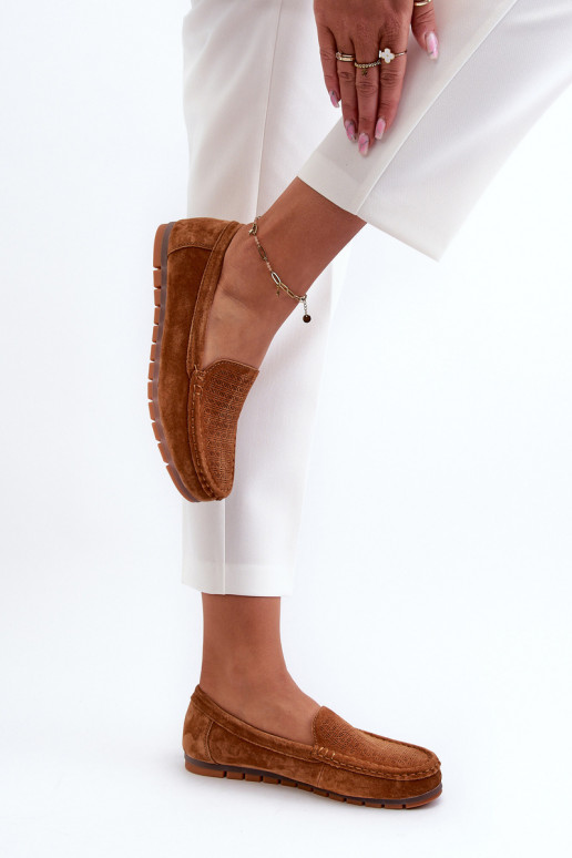 Mocassins de camurça marrom S.Barski LR755 Mocassins de camurça marrom S.Barski LR755