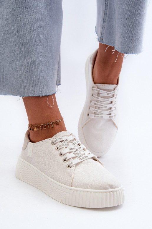 Calçados de lazer MEMORY FOAM SYSTEM BIG STAR NN276001 cor branca Calçados de lazer MEMORY FOAM SYSTEM BIG STAR NN276001 cor branca