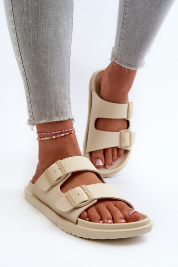 Chinelos leves com fivelas Big Star NN274A752 bege