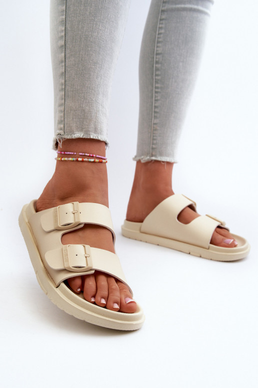 Chinelos leves com fivelas Big Star NN274A752 bege