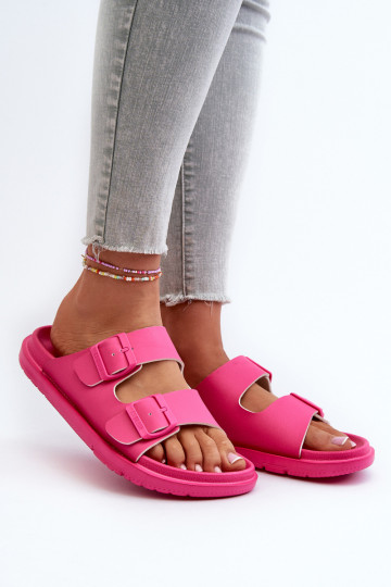 Chinelos leves com fivelas Big Star NN274A754 cor rosa 2