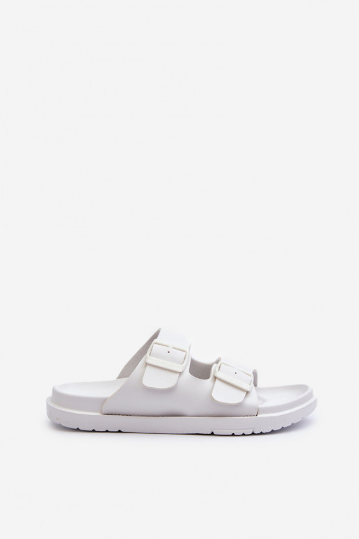 Chinelos leves com fivelas Big Star NN274A751 cor branca