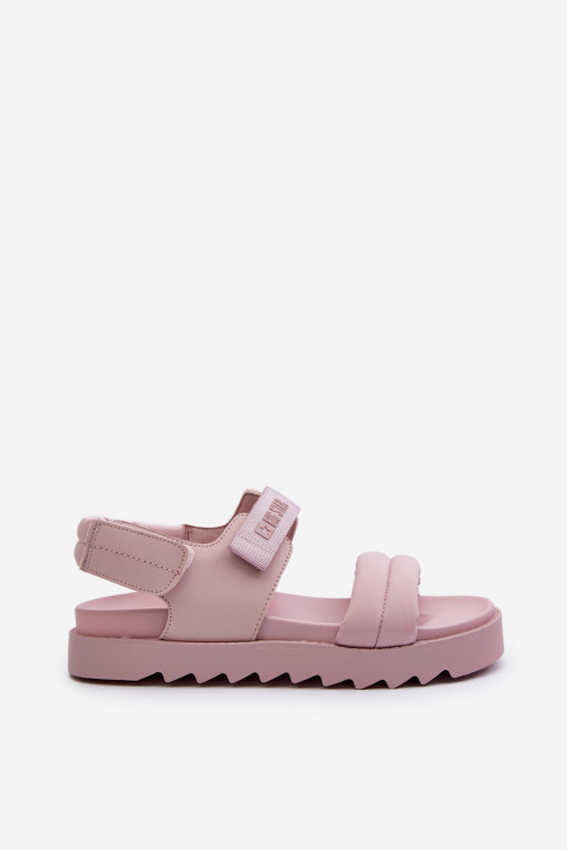 Sandálias femininas com plataforma Big Star NN274753 rosa