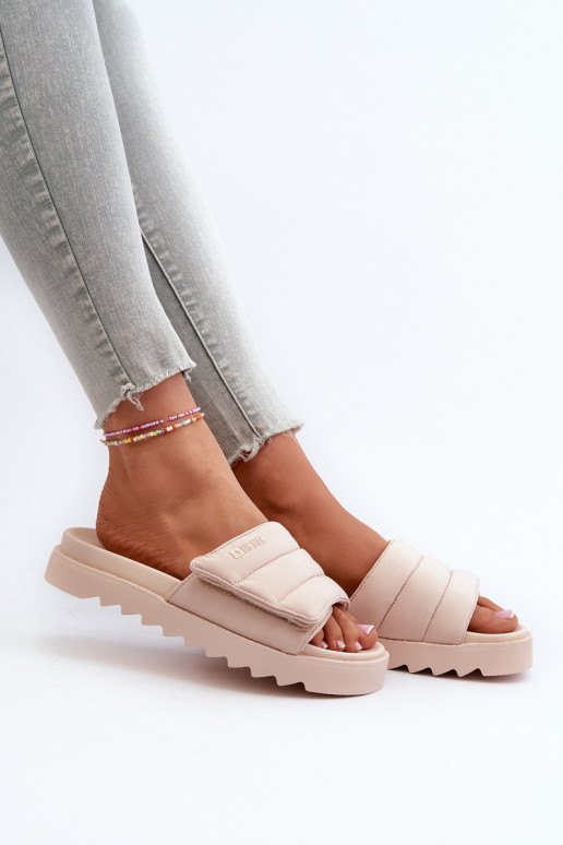 Chinelos com plataforma Big Star NN274773 bege