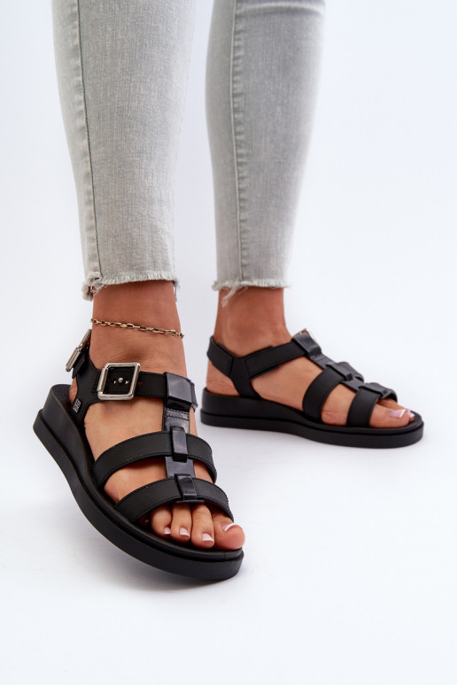 Sandálias femininas NN285007 pretas