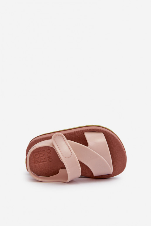 Sandálias infantis com fechos adesivos LL385002 Tom rosa claro Sandálias infantis com fechos adesivos LL385002 Tom rosa claro