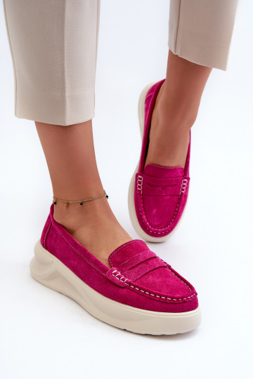 feito de camurça Mocassins rosa Filidia