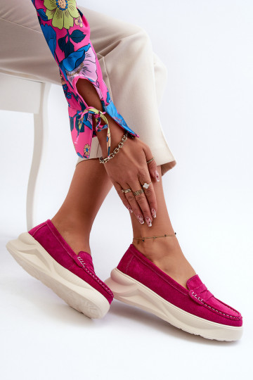 feito de camurça Mocassins rosa Filidia 2
