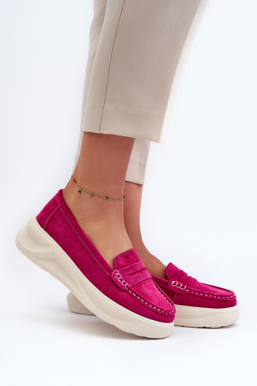 feito de camurça Mocassins rosa Filidia