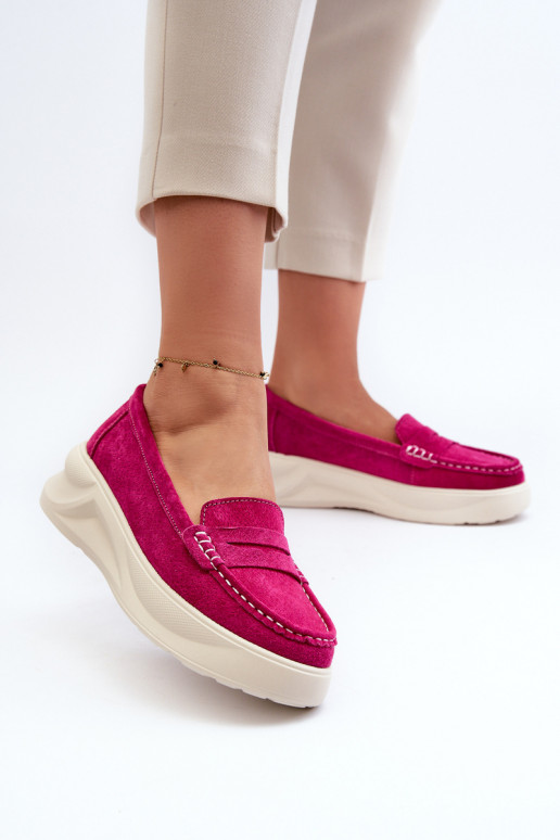 feito de camurça Mocassins rosa Filidia