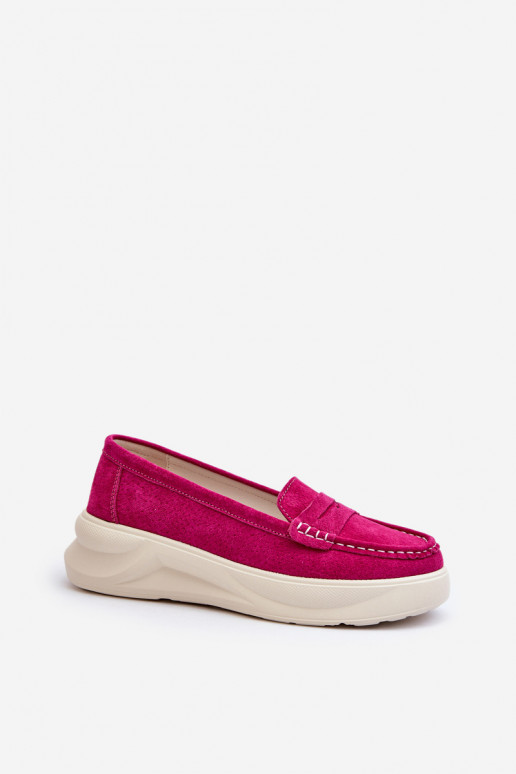 feito de camurça Mocassins rosa Filidia