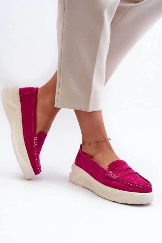 feito de camurça Mocassins rosa Filidia