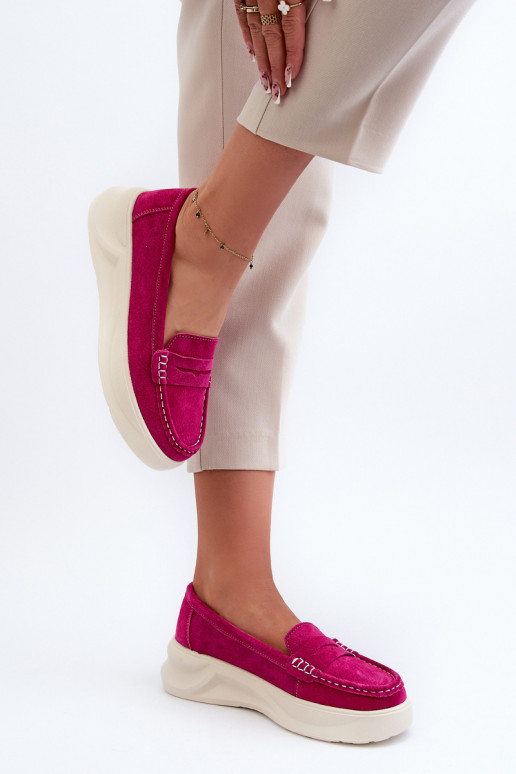 feito de camurça Mocassins rosa Filidia