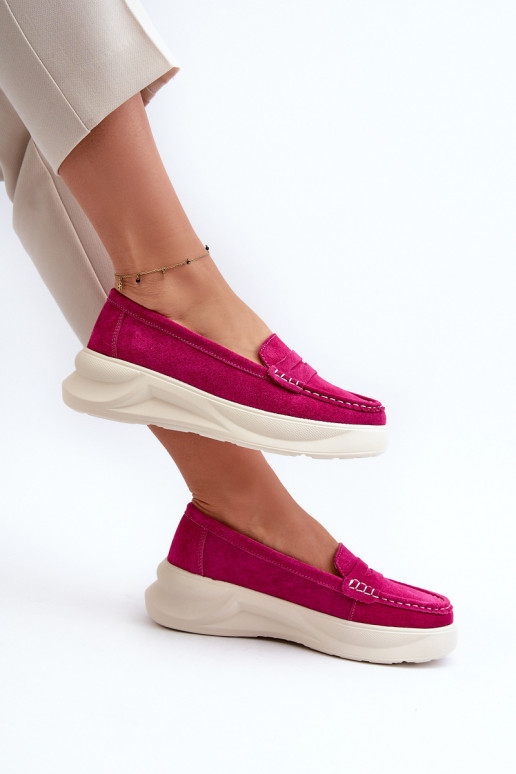 feito de camurça Mocassins rosa Filidia
