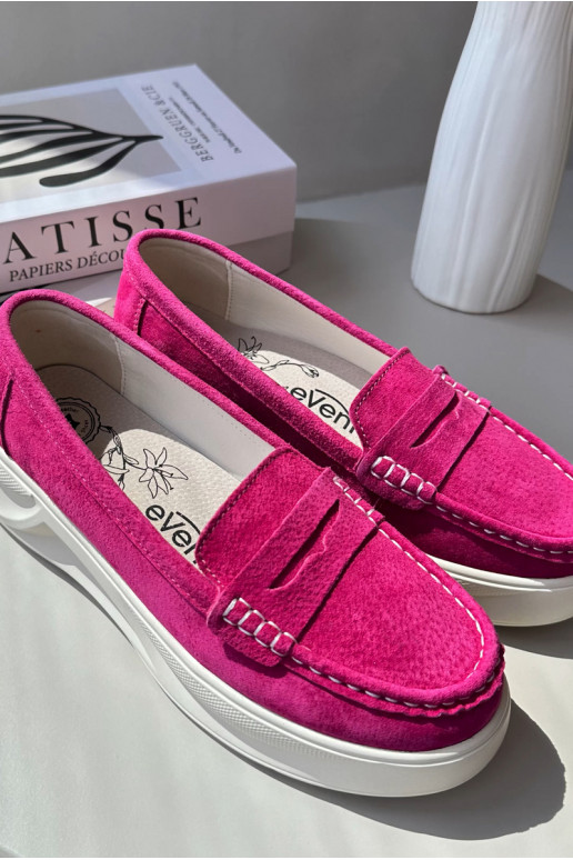feito de camurça Mocassins rosa Filidia