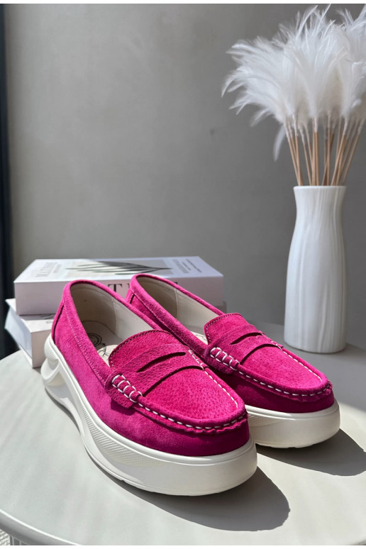 feito de camurça Mocassins rosa Filidia