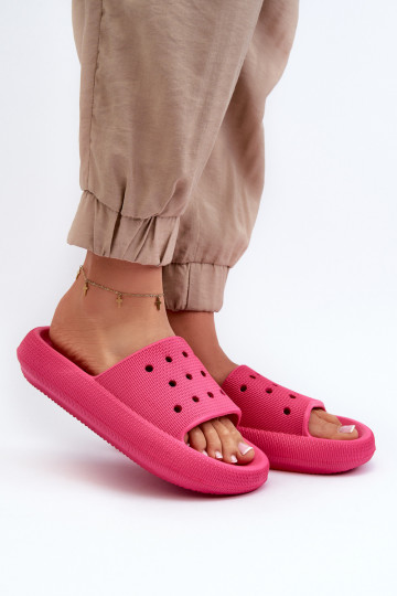 Chinelos leves com sola enorme na cor rosa Beula 2