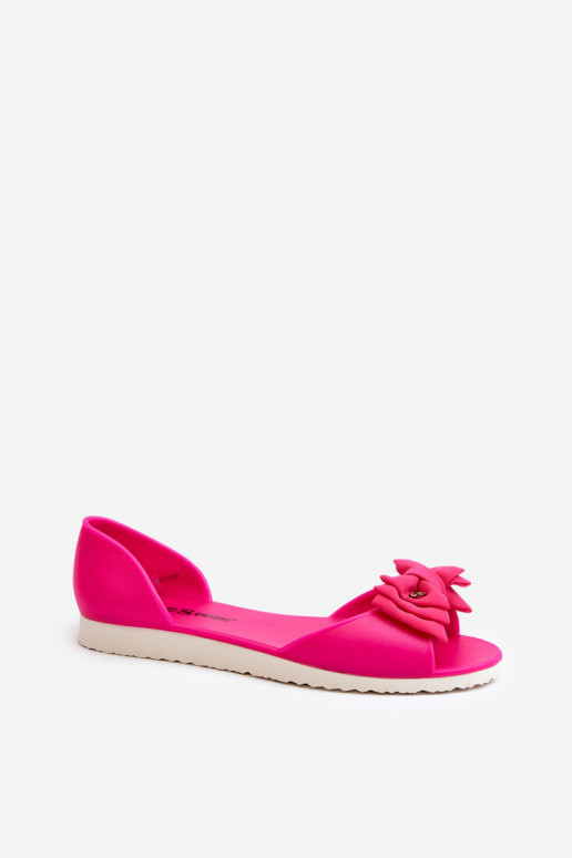 Bailarinas Borracha com fitas cor rosa Georia Bailarinas Borracha com fitas cor rosa Georia