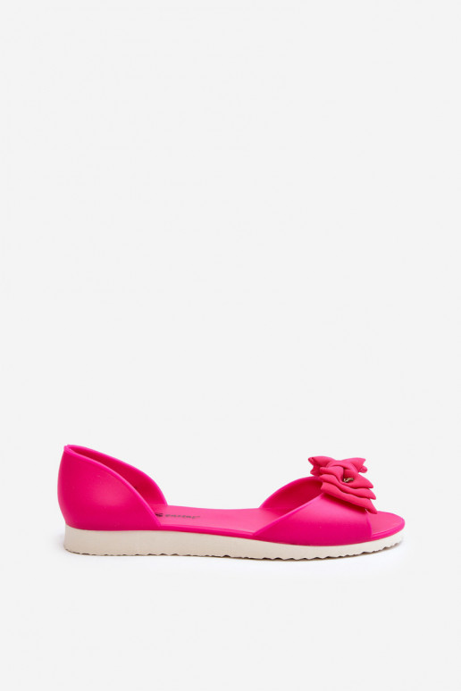 Bailarinas Borracha com fitas cor rosa Georia Bailarinas Borracha com fitas cor rosa Georia