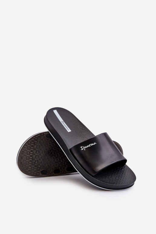 Chinelos de borracha 82832 Ipanema Slide unissex cor preta Chinelos de borracha 82832 Ipanema Slide unissex cor preta