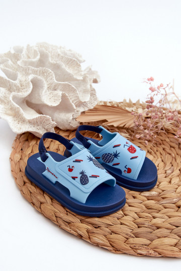 sandálias infantis 83545 Ipanema Soft cor azul bebê