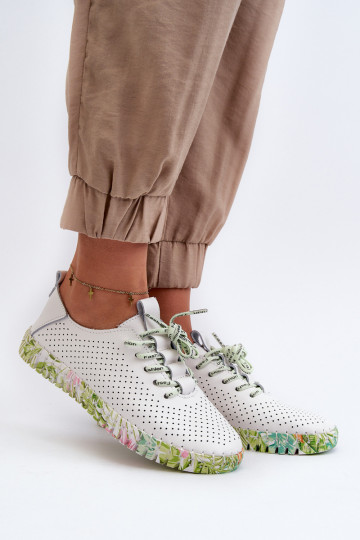 Sapatos Sznurowe em Farnalea branco 2