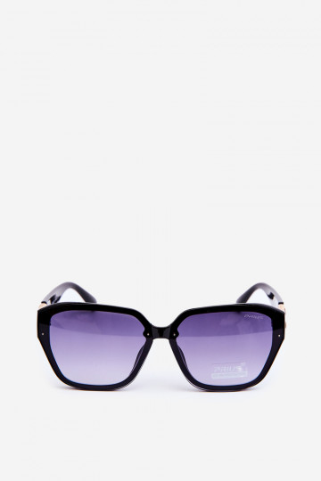 Óculos de sol femininos Ze dourado Detalem UV400 preto 2