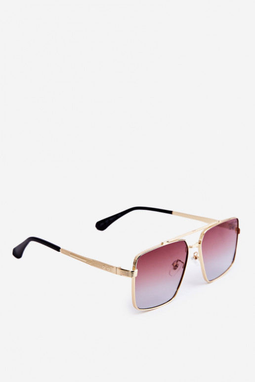 Óculos de Sol Feminino UV400 Castanho Dourado Óculos de Sol Feminino UV400 Castanho Dourado