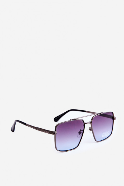 Óculos de Sol Feminino UV400 Preto e Azul