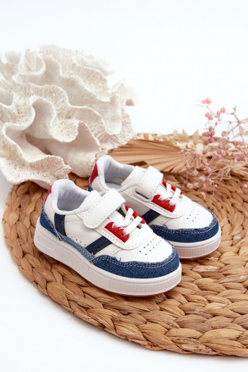 Calçado desportivo infantil do modelo clássico em material Denim Marlin.