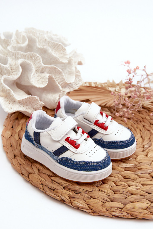 Calçado desportivo infantil do modelo clássico em material Denim Marlin.
