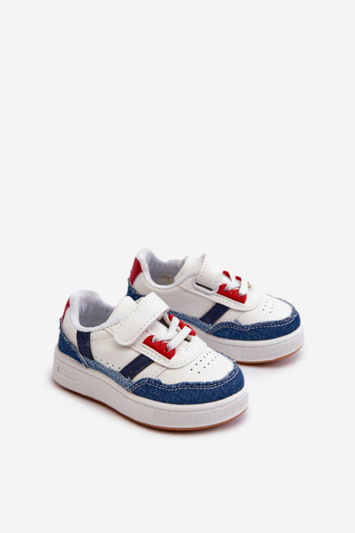 Calçado desportivo infantil do modelo clássico em material Denim Marlin.