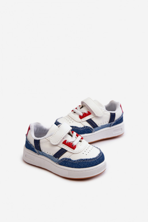 Calçado desportivo infantil do modelo clássico em material Denim Marlin.