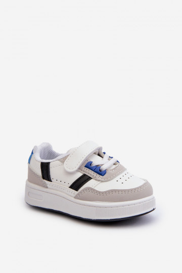 Calçado desportivo infantil do modelo clássico na cor branco-azul Marlin 2