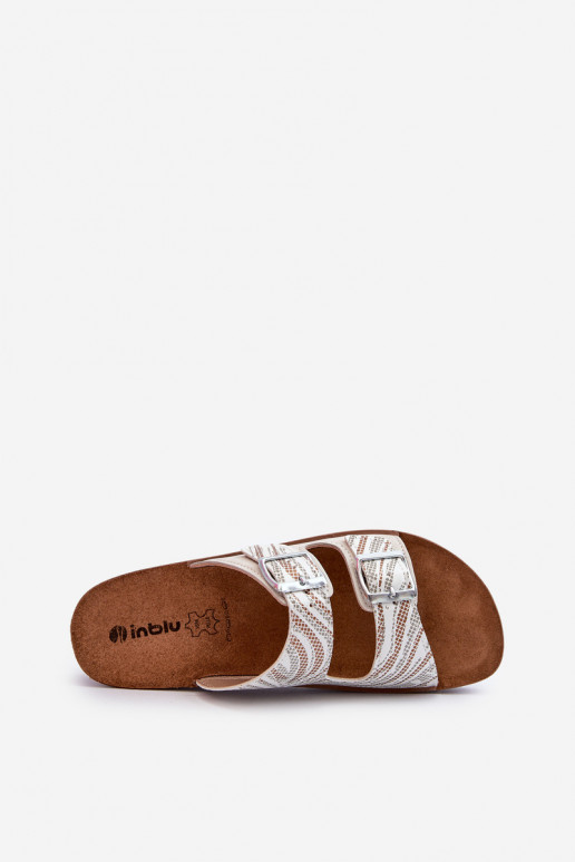 Chinelos femininos confortáveis com fivelas Inblu CP000045 bege Chinelos femininos confortáveis com fivelas Inblu CP000045 bege