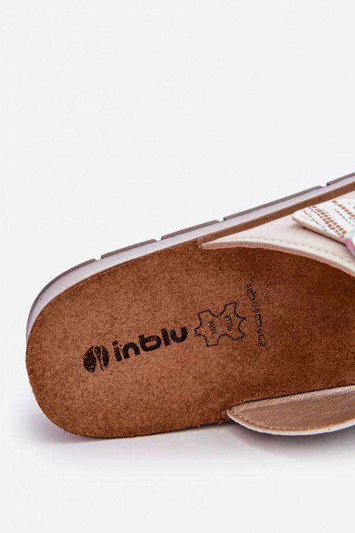 Chinelos femininos confortáveis com fivelas Inblu CP000045 bege Chinelos femininos confortáveis com fivelas Inblu CP000045 bege