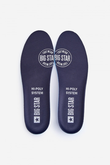 Palmilhas Do Butów BIG STAR HI-POLY SYSTEM 2 pares azul escuro