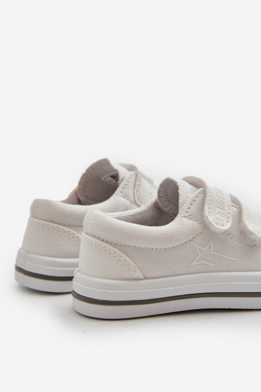 Calçado infantil de lazer com fechos adesivos Big Star NN374117 cor branca